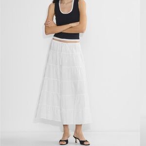 Elegant White Maxi Skirt